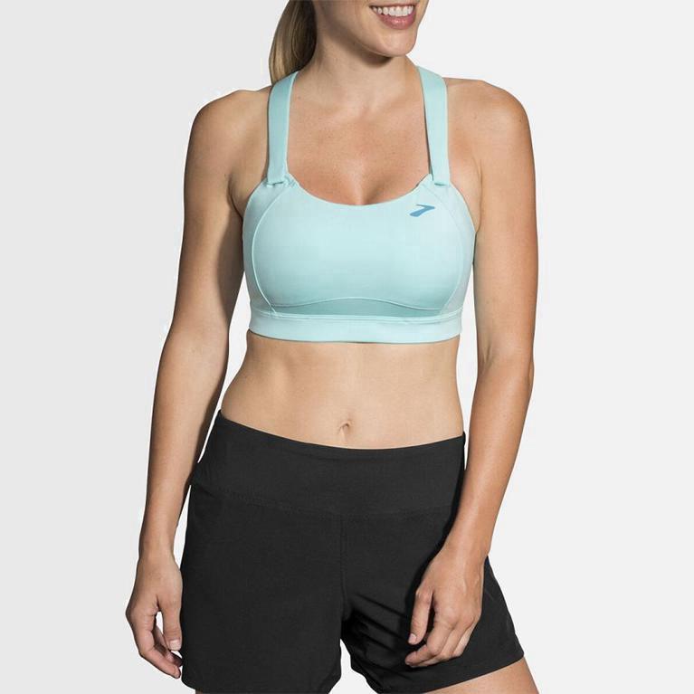 Brooks Juno Sports Womens Running Bra Ireland Green (OPMB-62583)